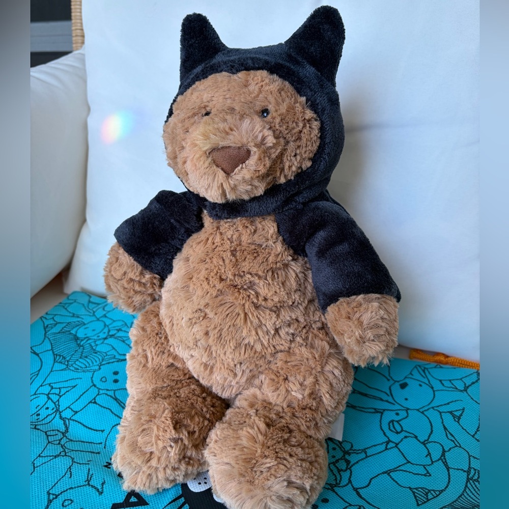 LIKE NEW *Bat Costume Only* for a Medium Bartholomew Bear Jellycat